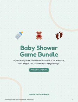 Baby Shower Game Bundle cover