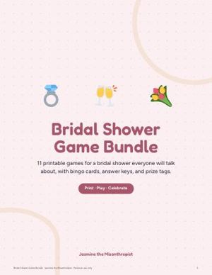Bridal Shower Game Bundle cover