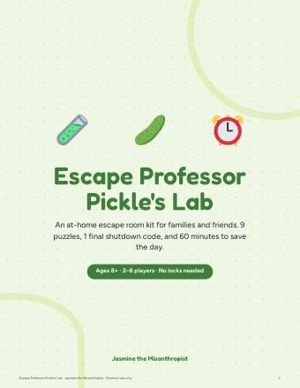 Escape Professor Pickle's Lab cover