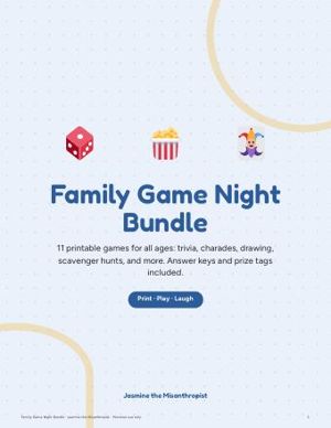 Family Game Night Bundle cover