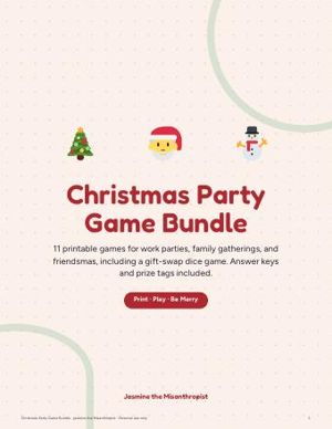 Christmas Party Game Bundle cover